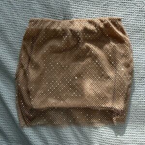 Sequin Mesh Mini Skirt